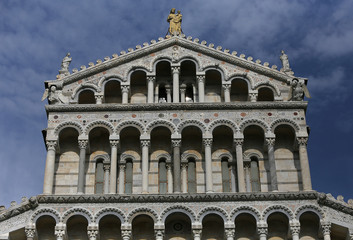 exteriors and details of Pisa cathedral, Pisa, Italy
