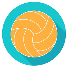 Yellow water polo ball