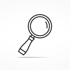 Magnifying Glass Line Icon