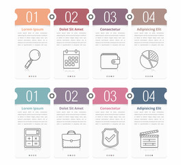 Four Steps Infographics
