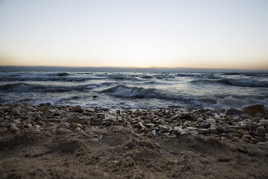 Dead Sea waves- Jordan