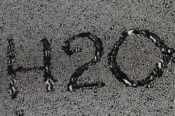 background drops on the glass