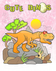 Naklejka premium allosaurus 