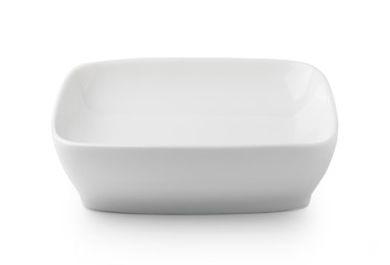 white plate isolated on white background