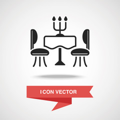 dinner table icon