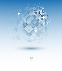 Abstract tech background. Futuristic technology interface. Vector great future desicion