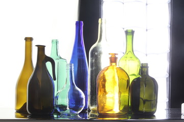 colorful bottles