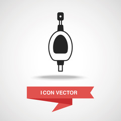 Fototapeta premium Toilet seat icon