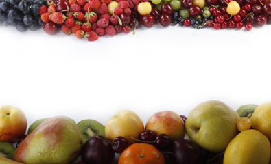 fruits and berries frame