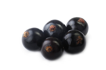 black currants isolated