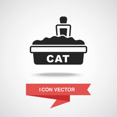 cat litter box icon