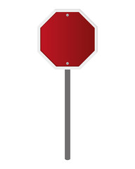flat design traffic sign icon vector illustration