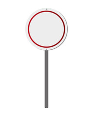flat design traffic sign icon vector illustration
