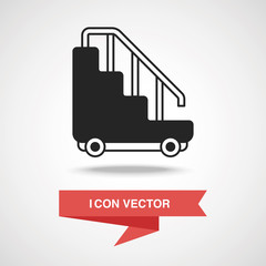 Airport stairs icon