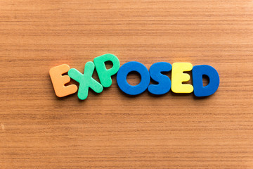 exposed colorful word