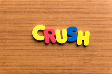 crush colorful word