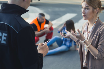 witness testimony after auto accident scene