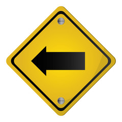 flat design traffic sign icon vector illustration