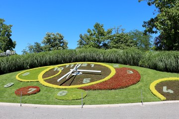 Flower Clock, English Garden,  Geneva, Switzerland