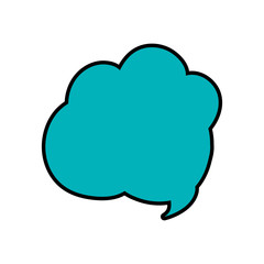 Obraz premium Communication concept represented by bubble icon. Isolated and flat illustration