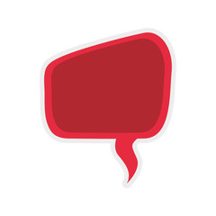 Communication concept represented by bubble icon. Isolated and flat illustration