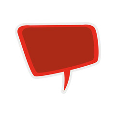 Naklejka premium Communication concept represented by bubble icon. Isolated and flat illustration
