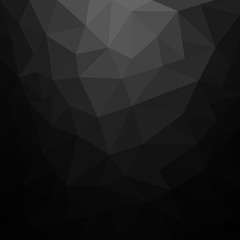 Abstract black geometric background - Vector