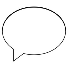 flat design conversation bubble icon vector illustration