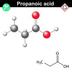 Propanoic acid structure