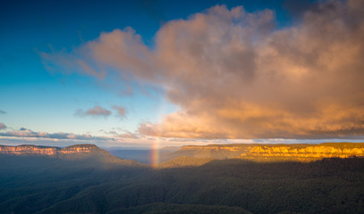Rainbow in Blue Mountains national park