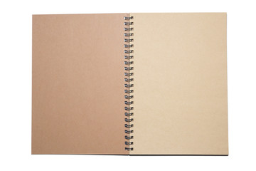 brown notebook