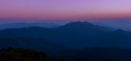 Obraz premium Landscape view from top of the mountain