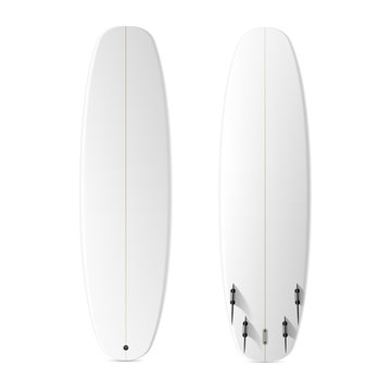 Blank surfboard template