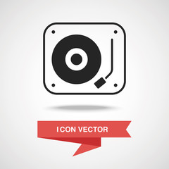 DJ disk icon