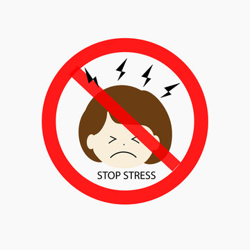 stop stress concept