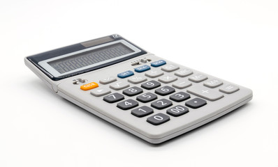 Calculator on white background