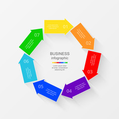 Vector business template for presentation.