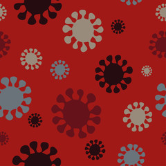 Ethnic boho seamless pattern with decorative flowers. Print. Cloth design, wallpaper.