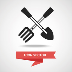 gardening shovel icon