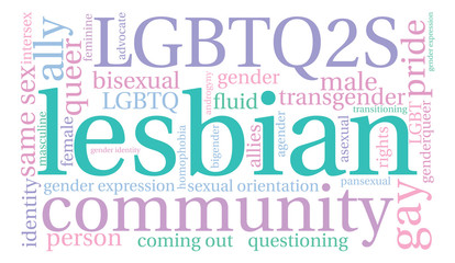 Lesbian Word Cloud