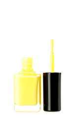 Bottle of nail polish isolated on a white