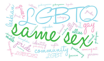 Same Sex Word Cloud