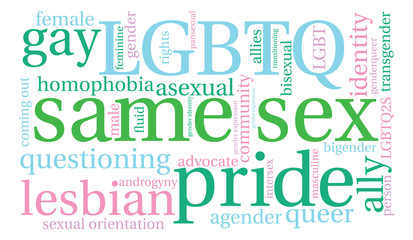 Same Sex Word Cloud