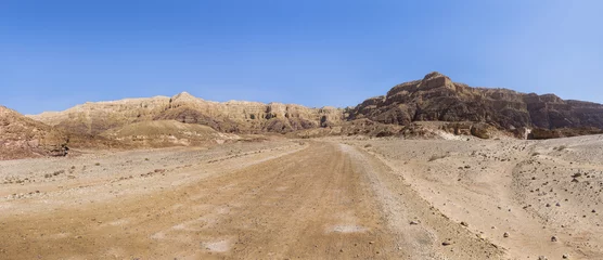 Printed kitchen splashbacks Drought road in the desert