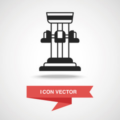 amusement park drop tower icon