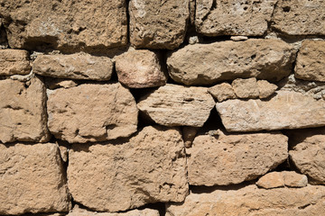 Wall made of natural stones. Background
