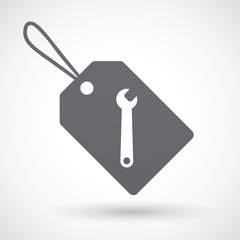 Isolated label with a spanner