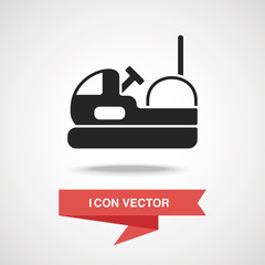 amusement park bumper cars icon
