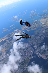 Funjump skydiving from 1200 ft over Norway