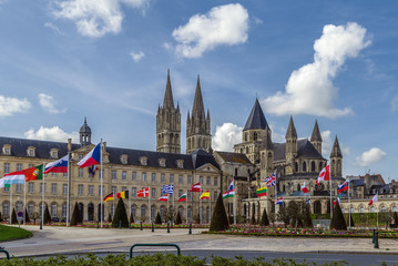 The Abbey of Saint-Etienne and town hall, Caen, France